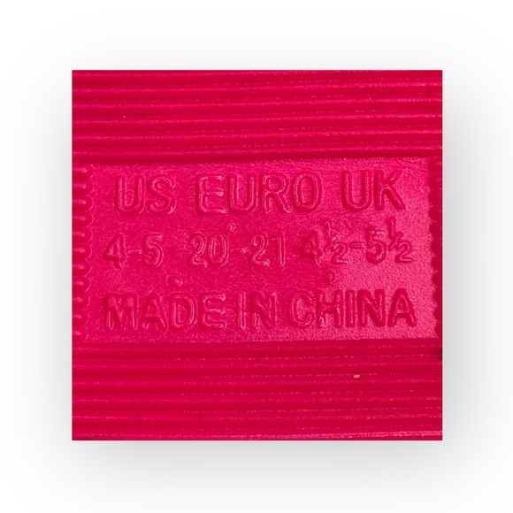 Capelli NY ㋛ Slingback Flip Flop Rainbow Glitter Sandals ㋛ Fuchsia ㋛ Size 4 / 5 - Picture 12 of 16